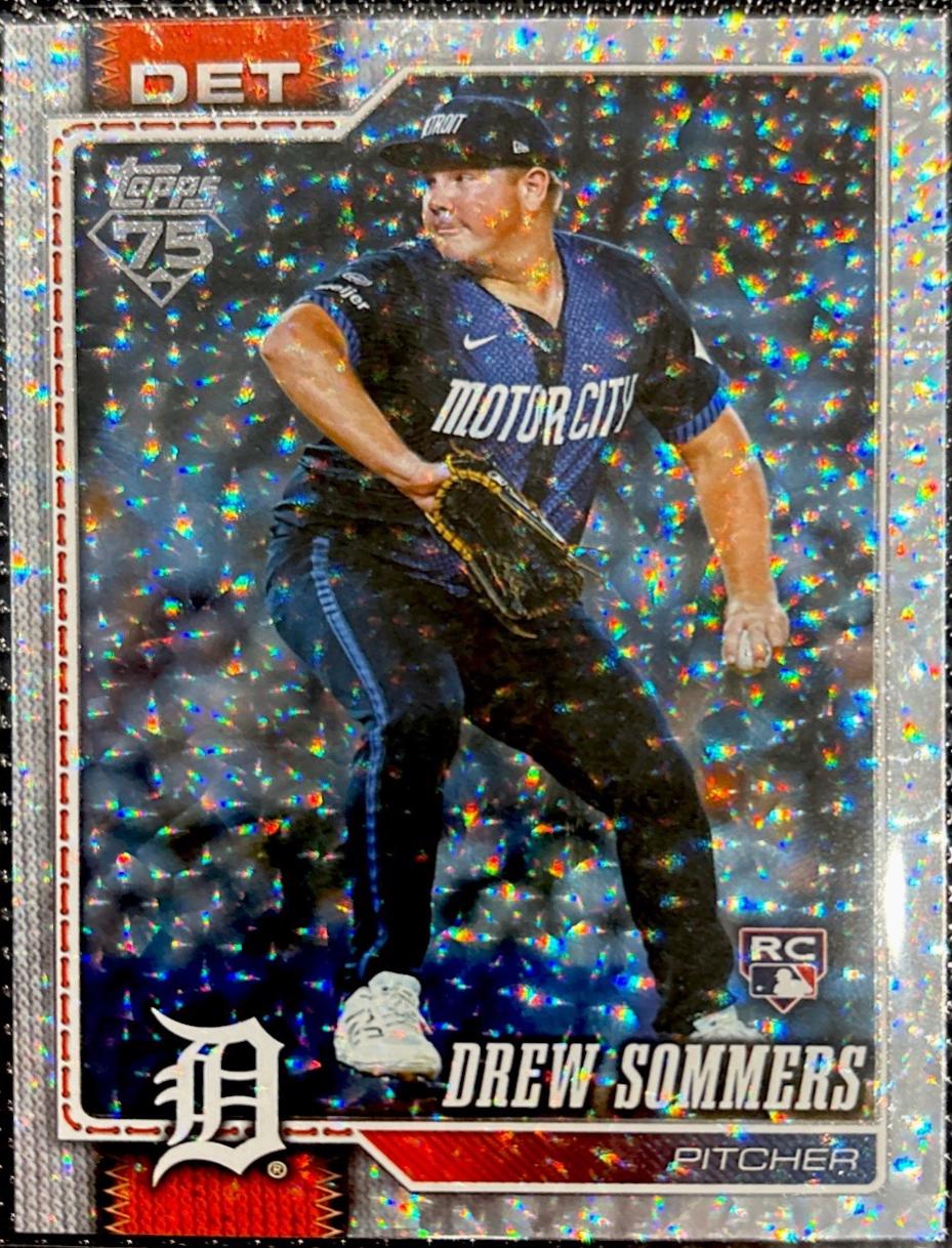 Drew Sommers [Silver Crackle Foil] #387