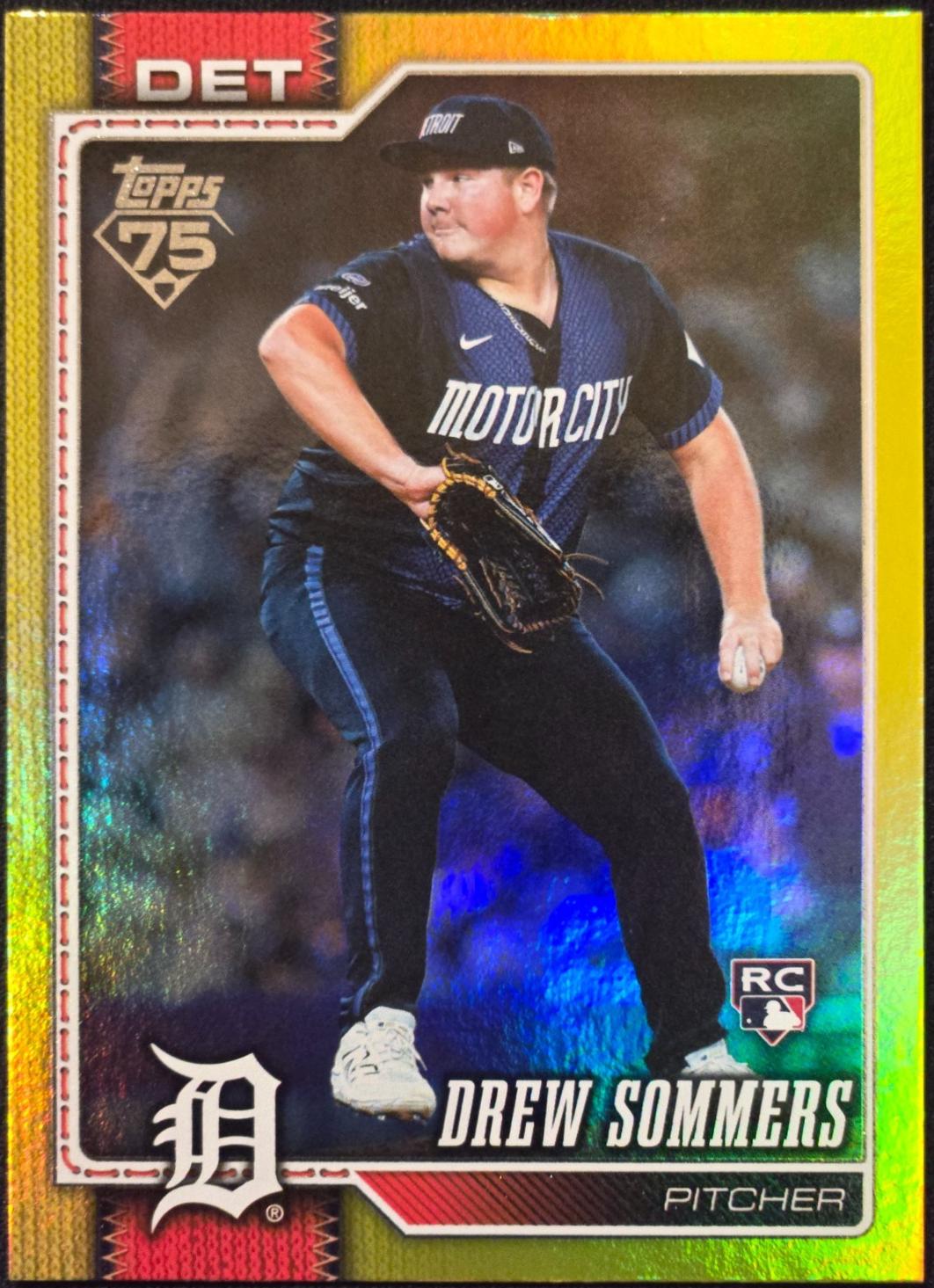 Drew Sommers [Yellow Rainbow Foil] #387