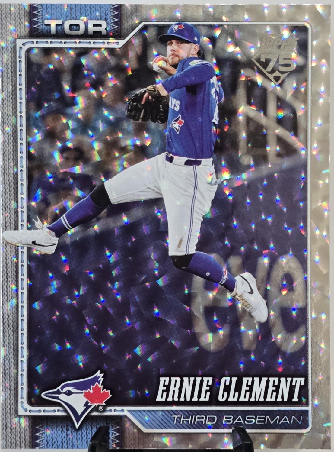 Ernie Clement [Silver Crackle Foil] #505