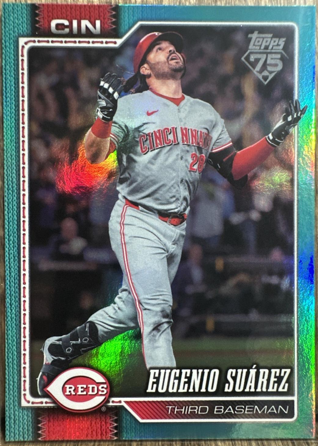 Eugenio Suarez [Aqua Rainbow Foil] #446
