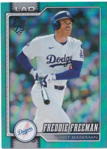 Freddie Freeman [Aqua Rainbow Foil] #700
