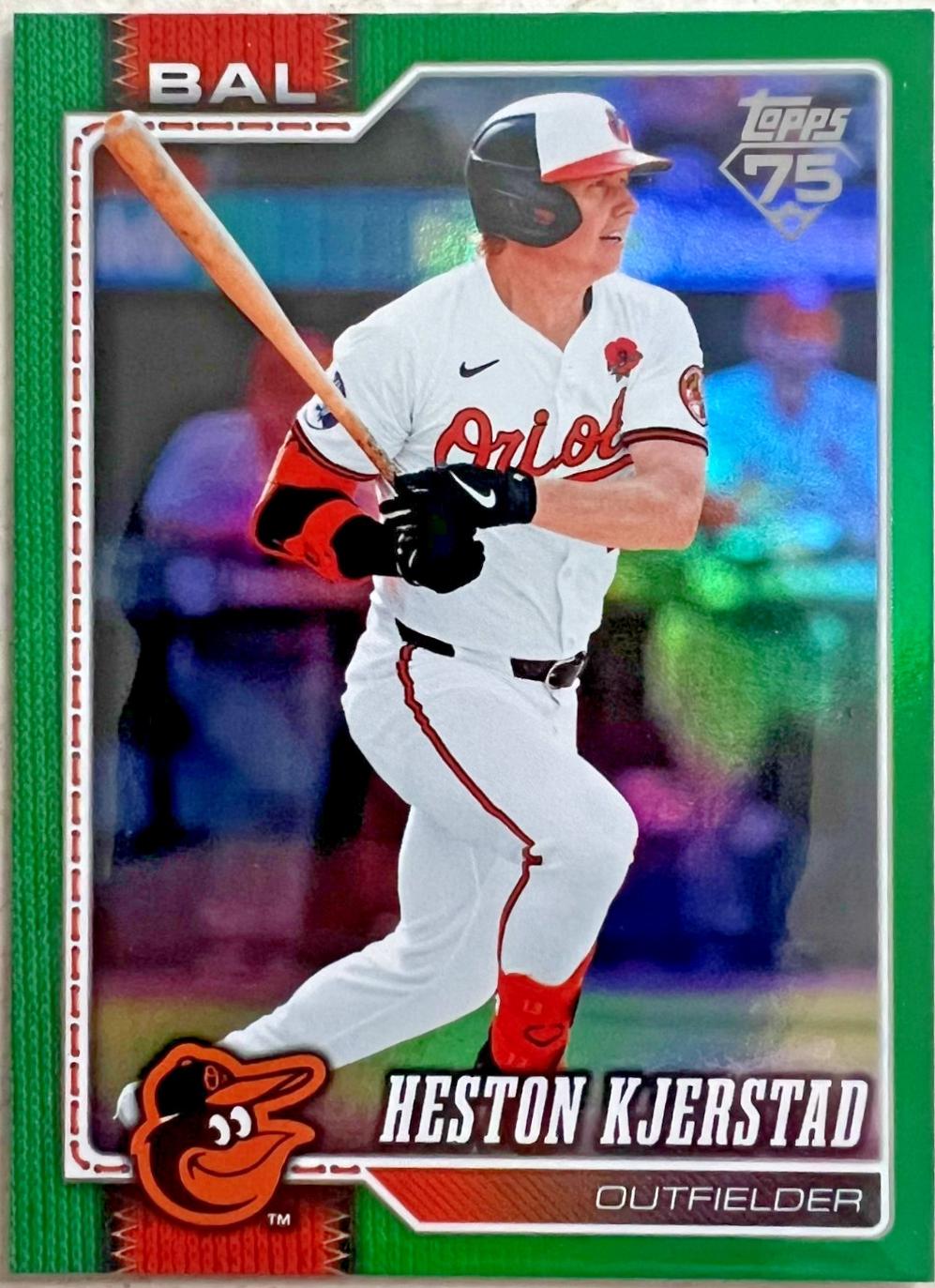 Heston Kjerstad [Green Diamante Foil] #523