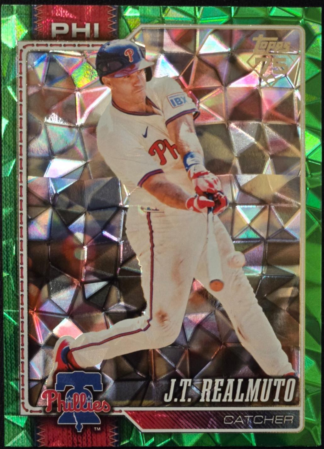 J.T. Realmuto [Green Diamante Foil] #363