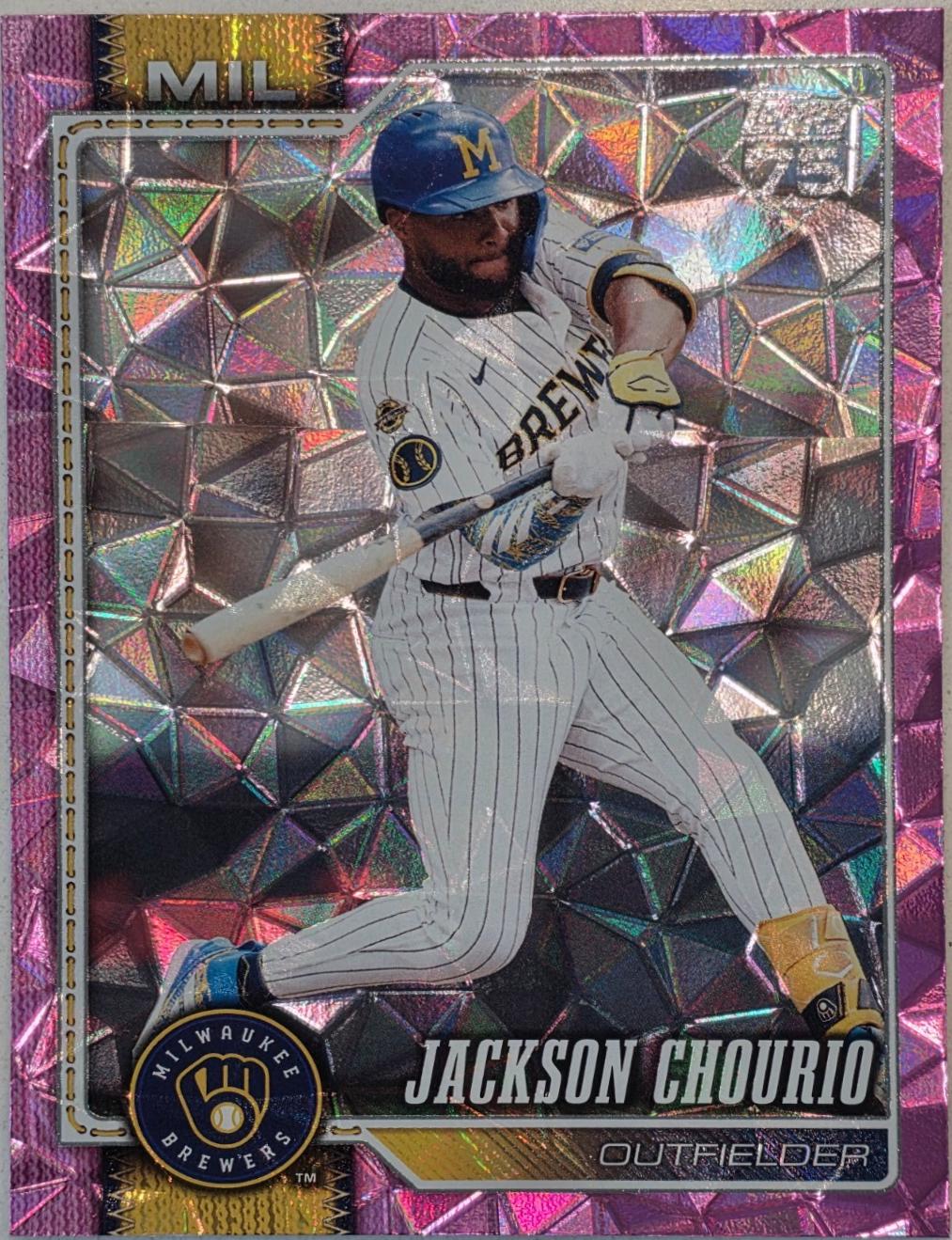 Jackson Chourio [Pink Diamante Foil] #448