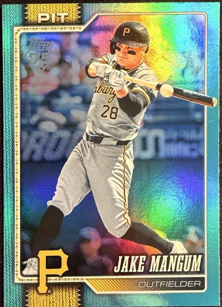 Jake Mangum [Aqua Rainbow Foil] #485