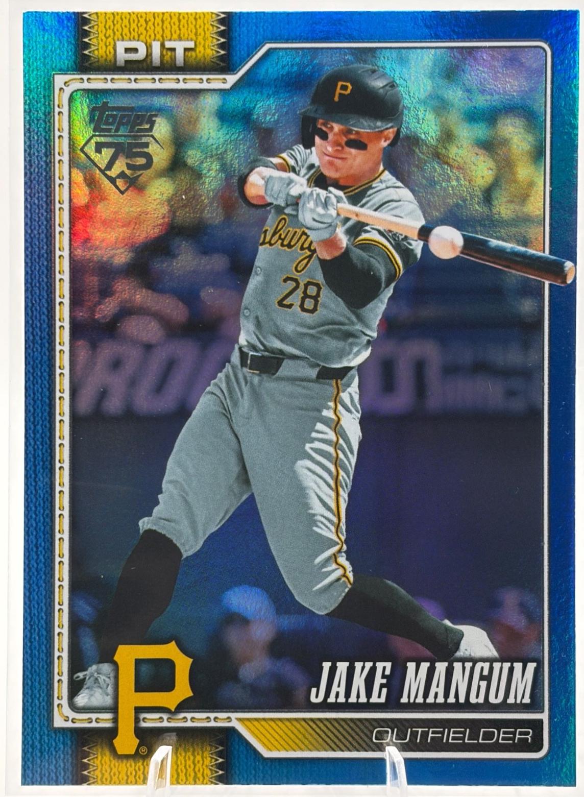 Jake Mangum [Blue Rainbow Foil] #485