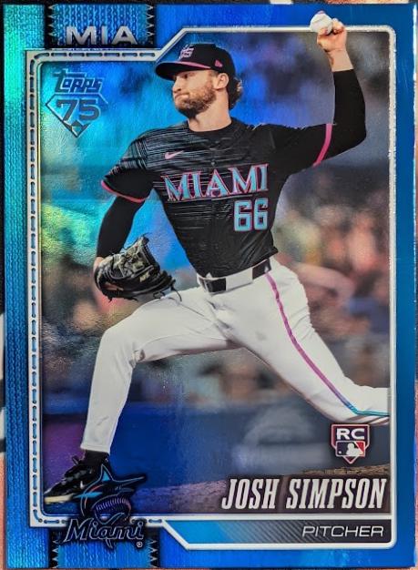 Josh Simpson [Blue Rainbow Foil] #583
