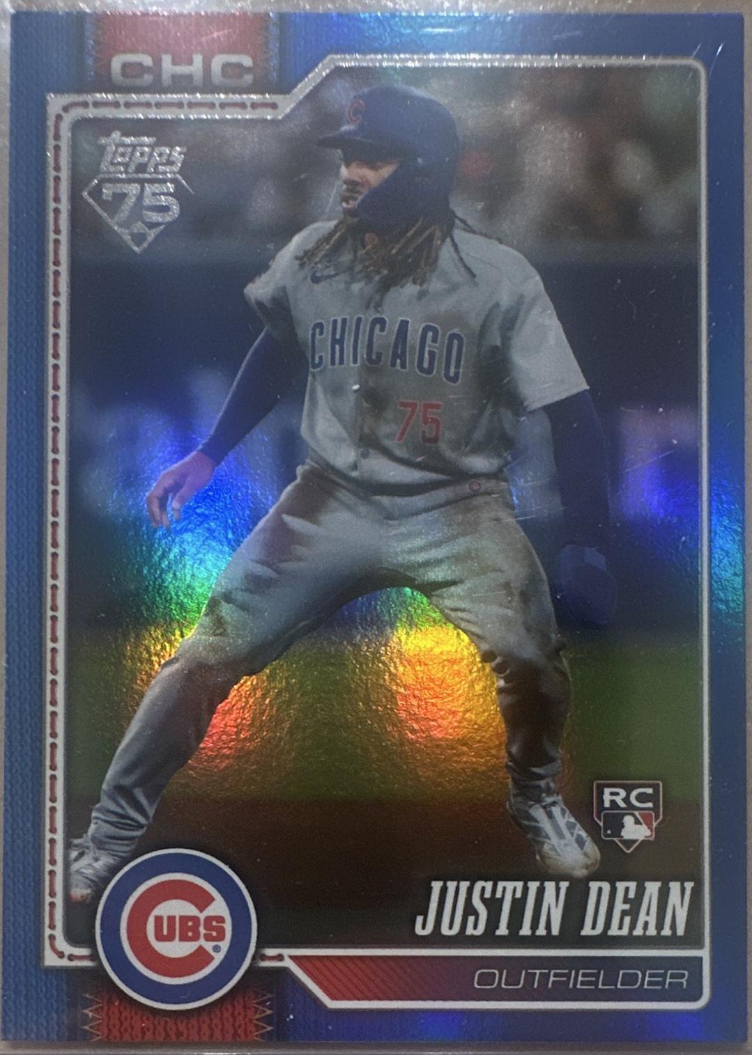 Justin Dean [Blue Rainbow Foil] #456