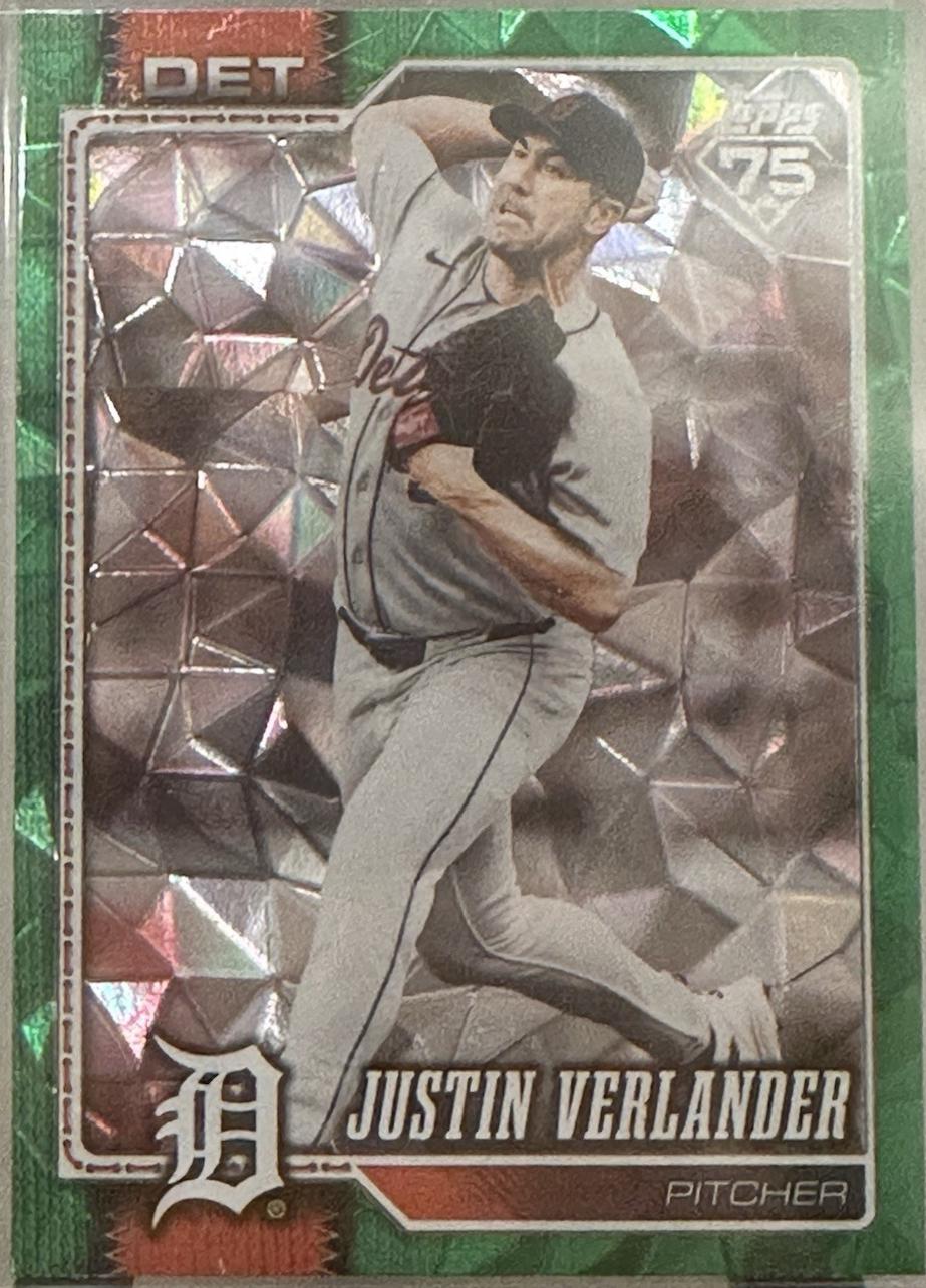 Justin Verlander [Green Diamante Foil] #415