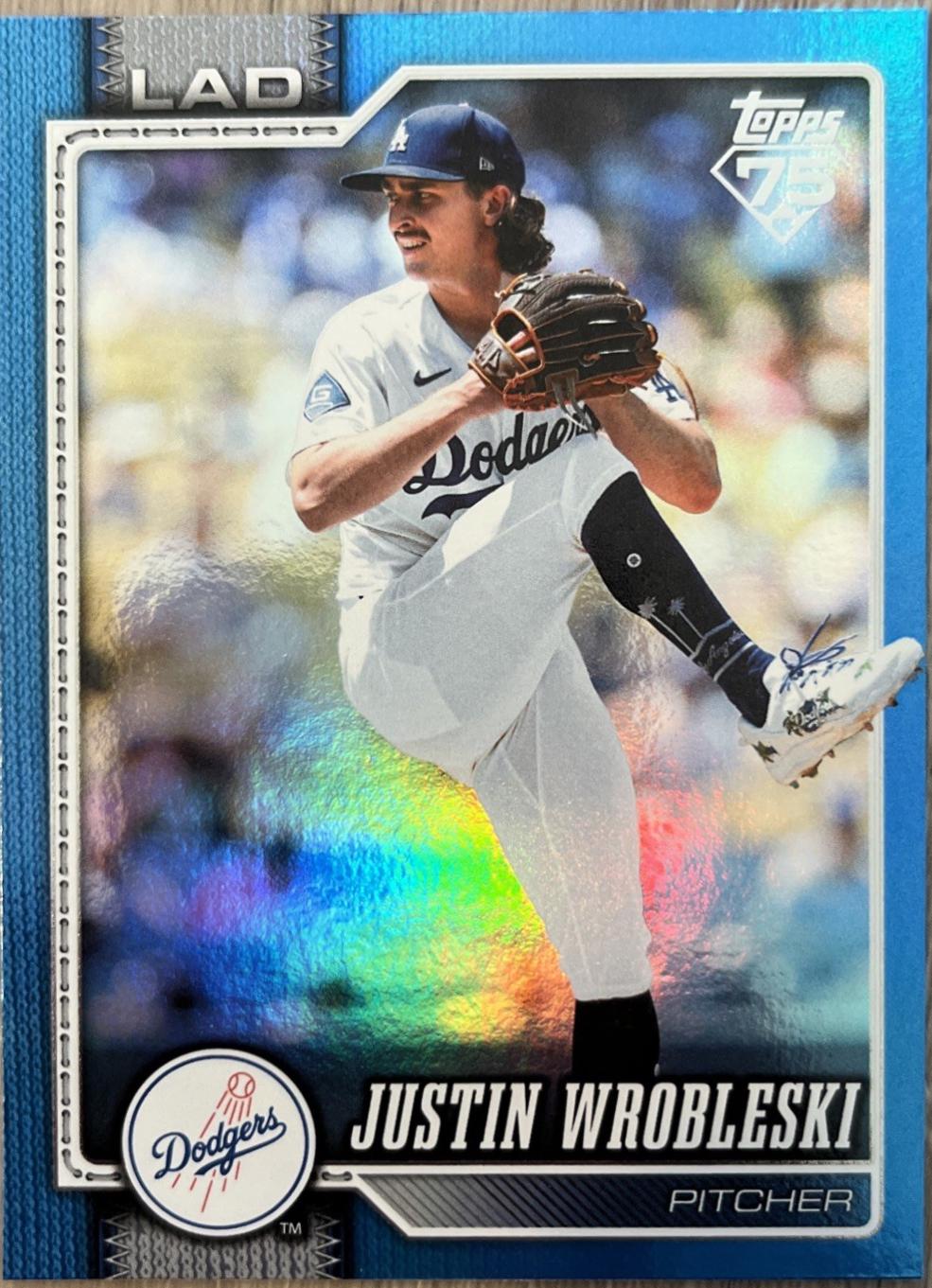 Justin Wrobleski [Blue Rainbow Foil] #391