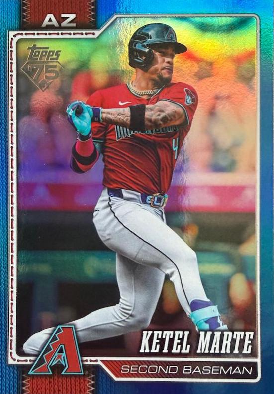 Ketel Marte [Blue Rainbow Foil] #459