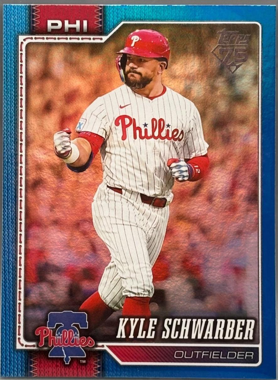 Kyle Schwarber [Blue Rainbow Foil] #650