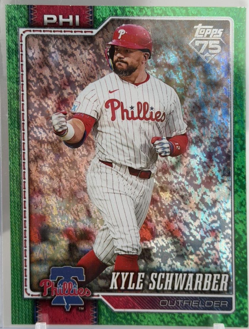 Kyle Schwarber [Green Diamante Foil] #650