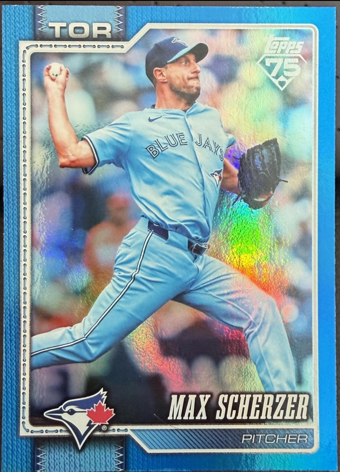 Max Scherzer [Blue Rainbow Foil] #569
