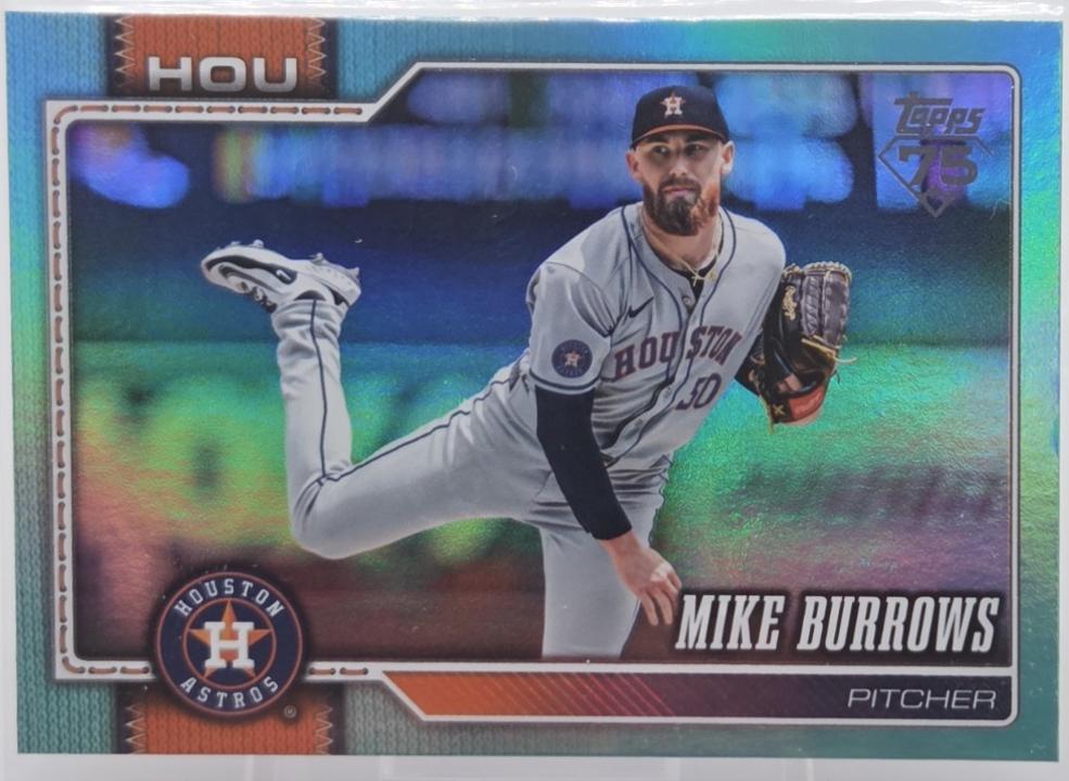 Mike Burrows [Aqua Rainbow Foil] #413