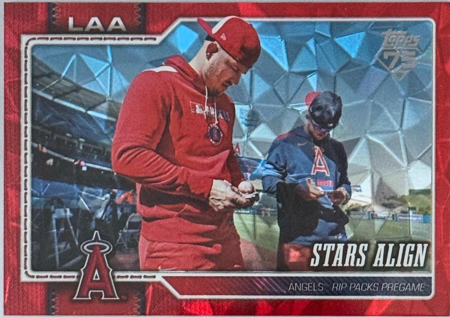 Mike Trout [Sandglitter Red] #517