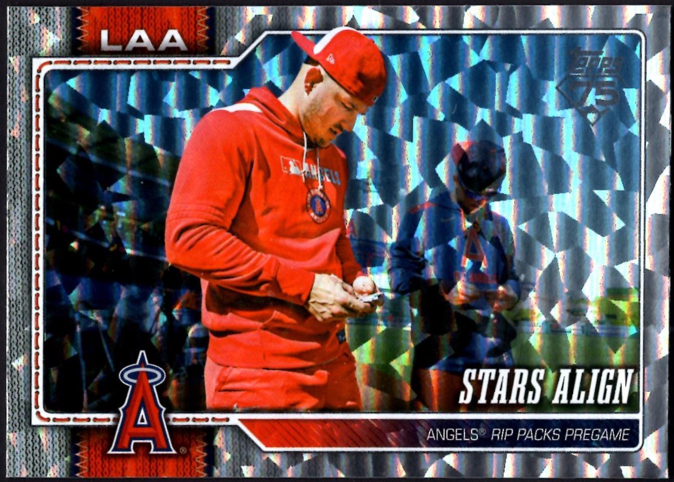 Mike Trout [Silver Crackle Foil] #517