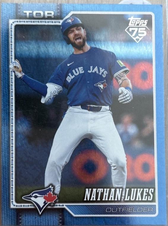 Nathan Lukes [Blue Rainbow Foil] #681