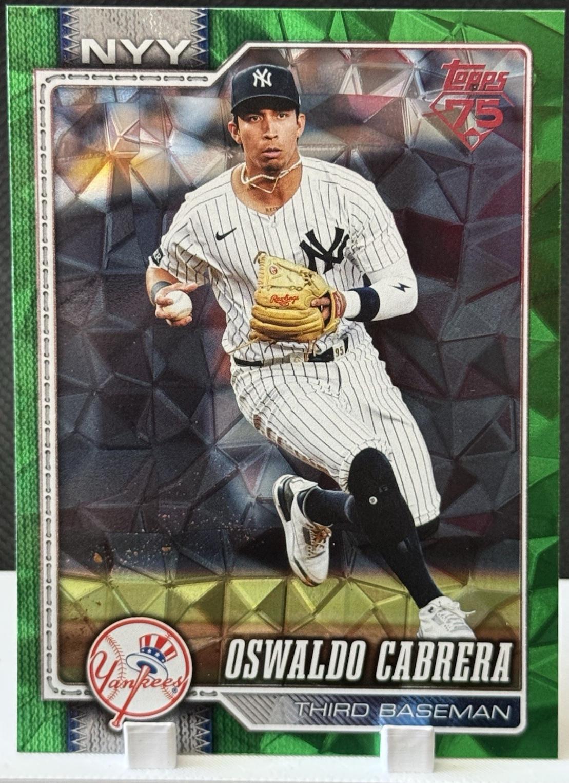 Oswaldo Cabrera [Green Diamante Foil] #490