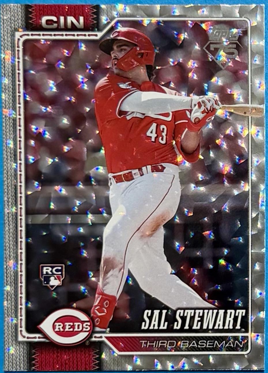 Sal Stewart [Silver Crackle Foil] #372
