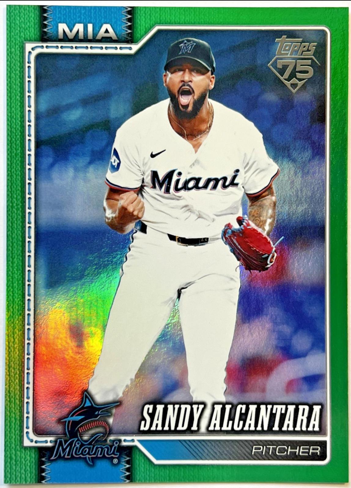 Sandy Alcantara [Green Rainbow Foil] #449