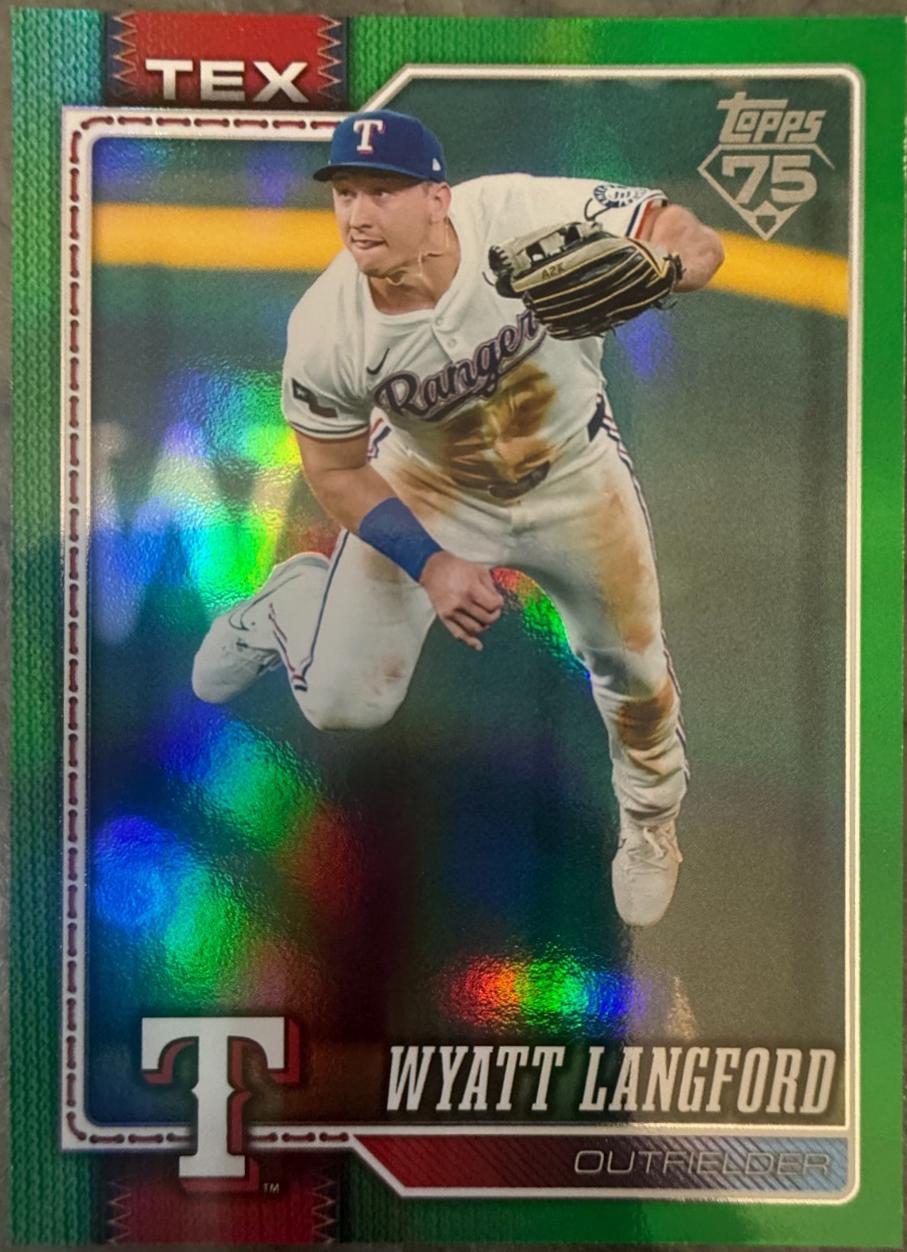 Wyatt Langford [Green Rainbow Foil] #383