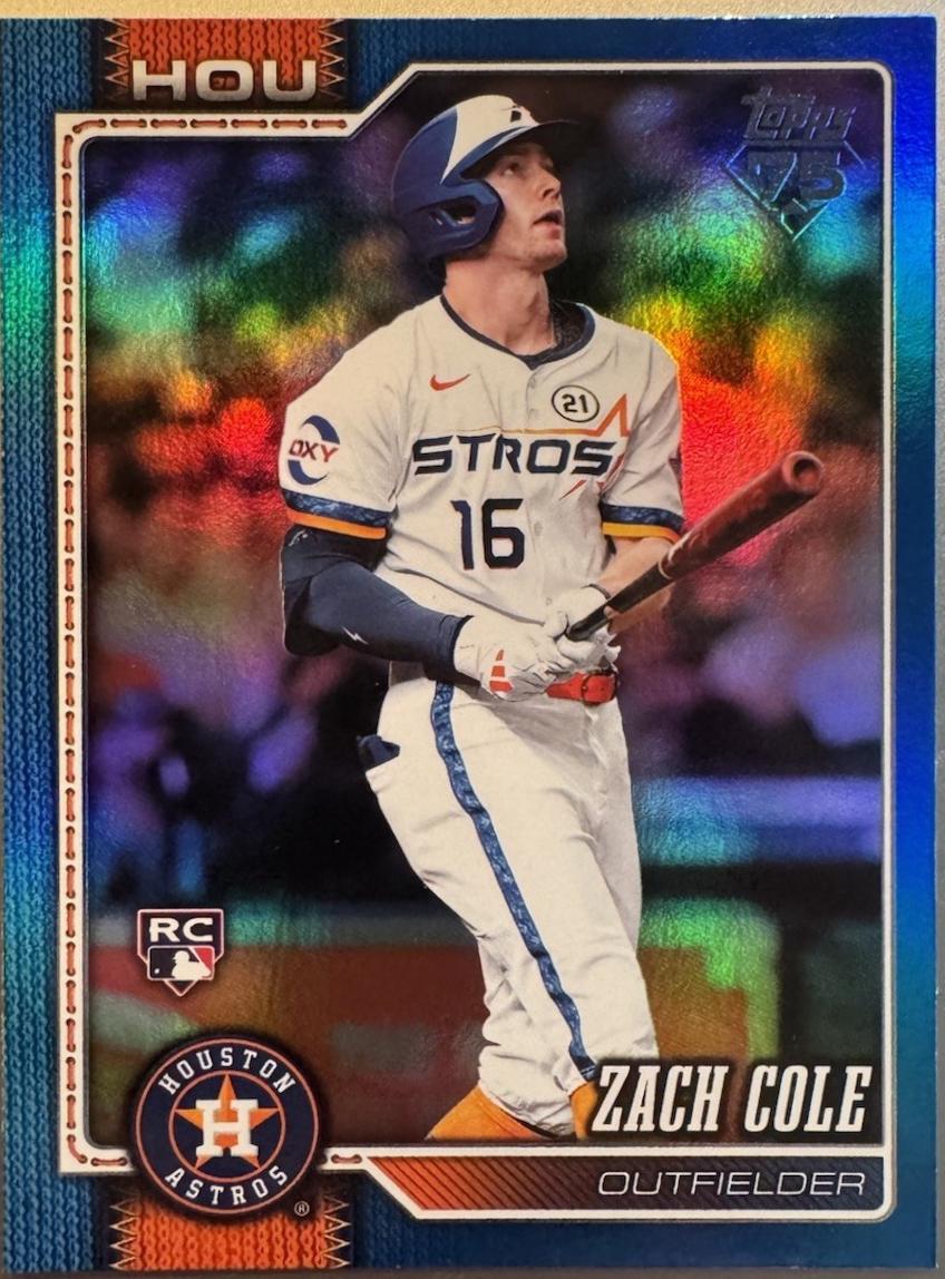 Zach Cole [Blue Rainbow Foil] #601