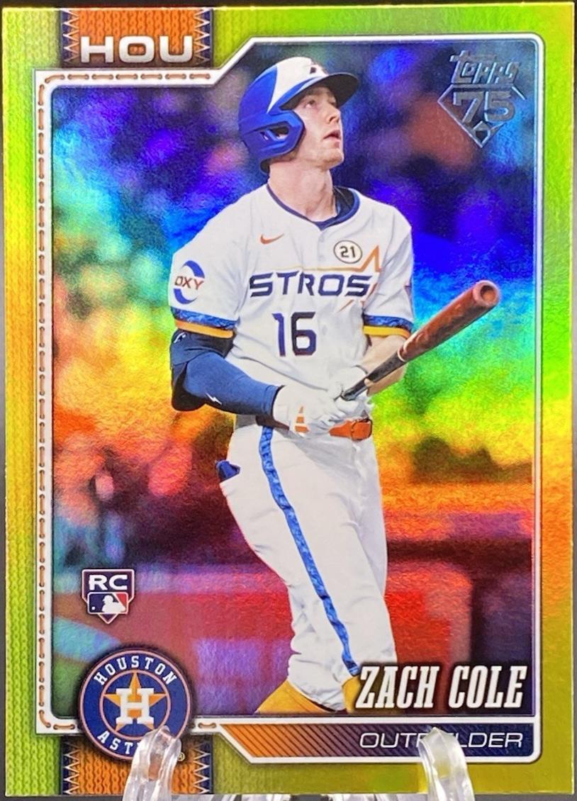 Zach Cole [Yellow Rainbow Foil] #601