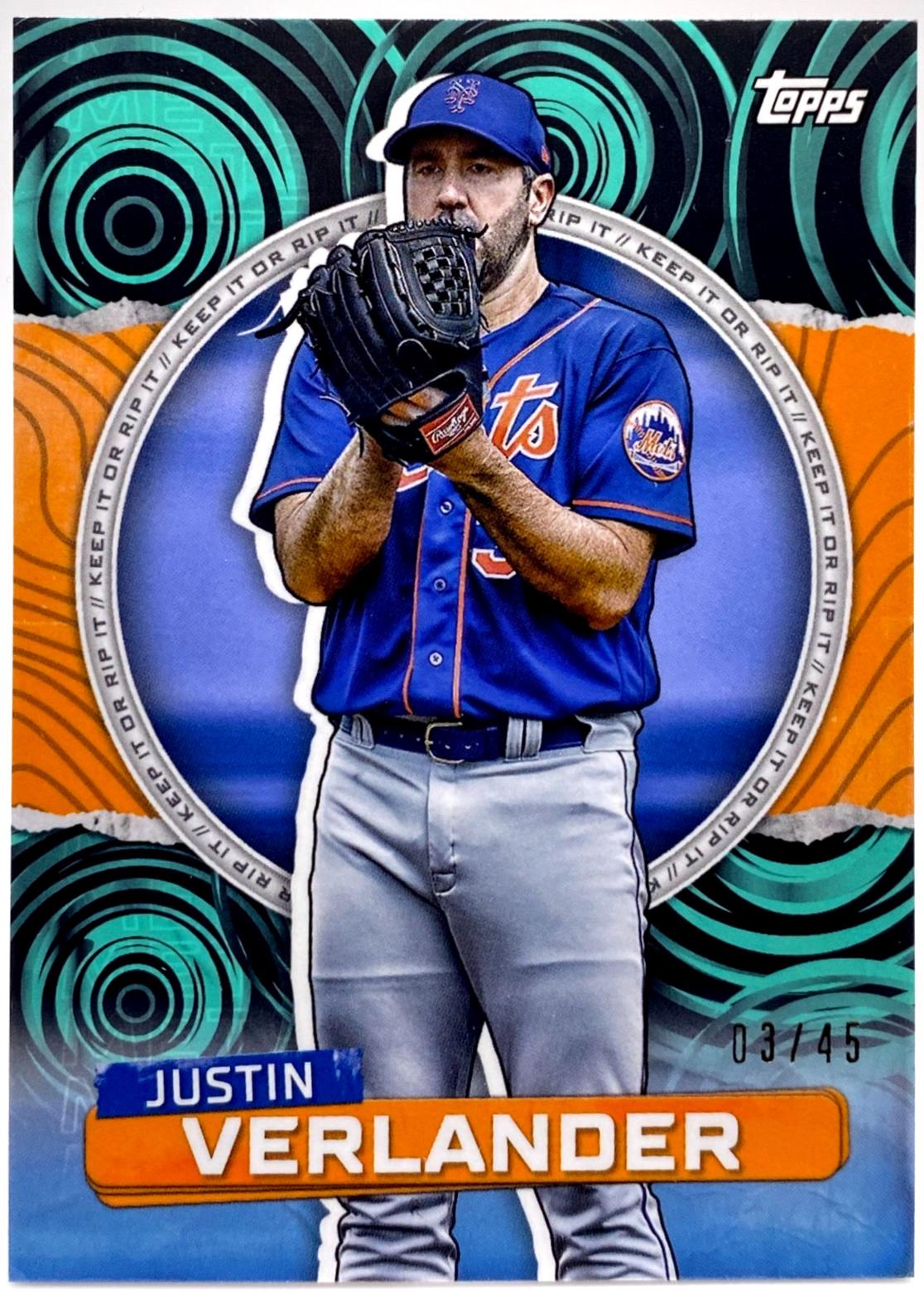 Justin Verlander [Aqua Black Ripples] #55