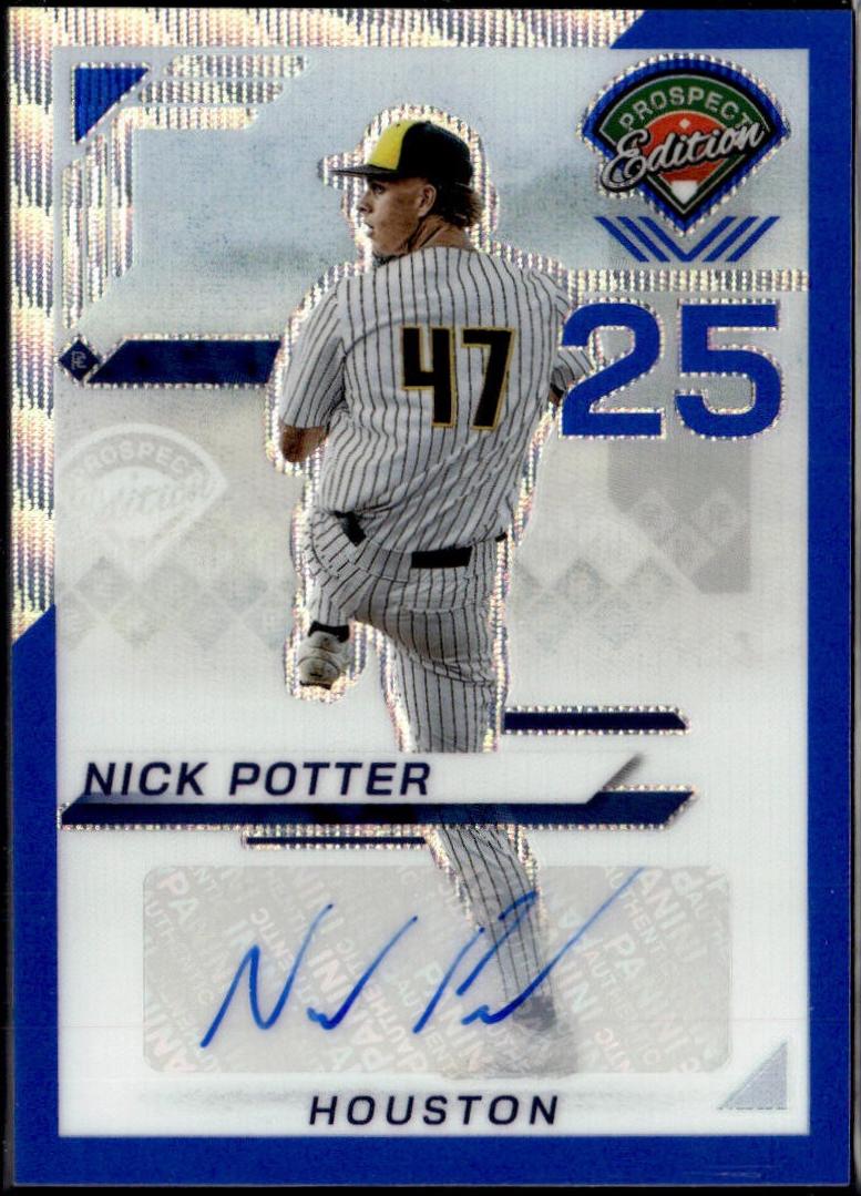 Nick Potter [Blue Wave Holo Ticket Signature] #54