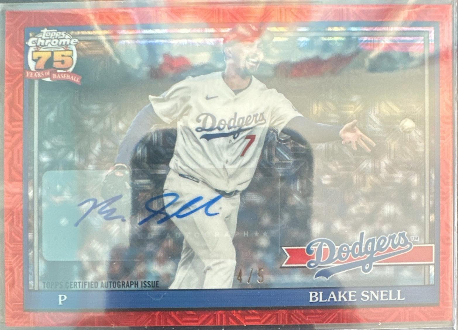 Blake Snell [Red] #91A-BSN