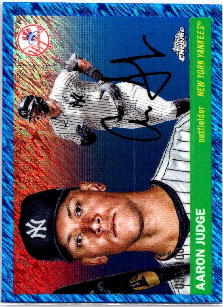 Aaron Judge [Blue Shimmer Refractor] #136