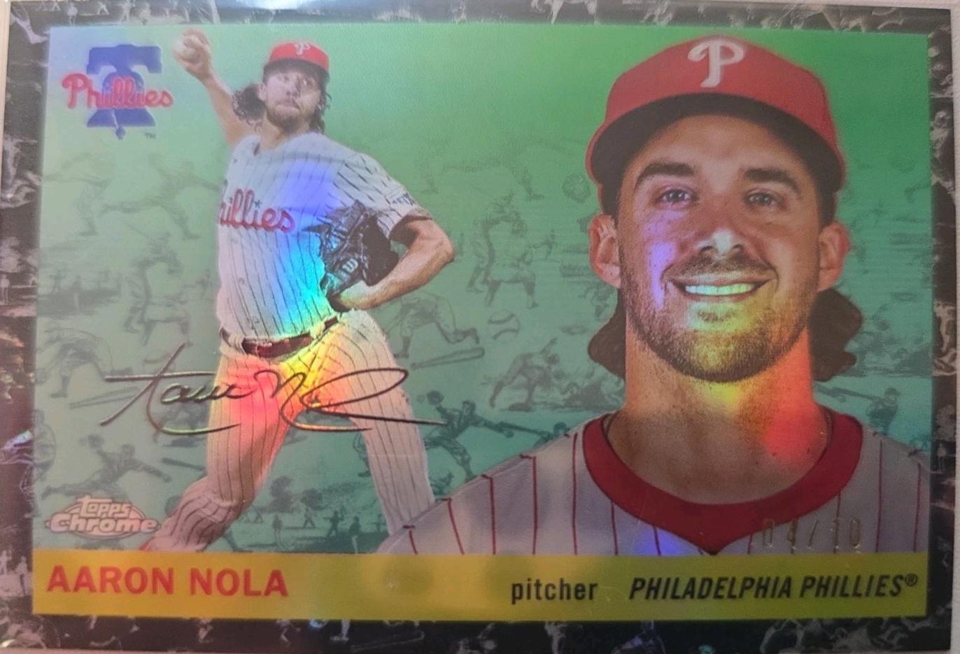 Aaron Nola [Black Refractor] #156