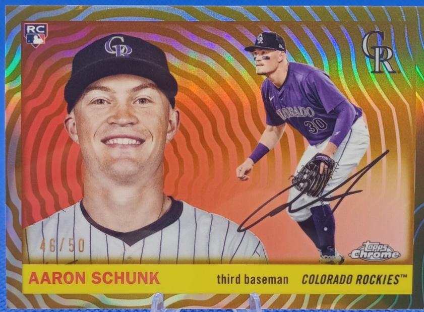 Aaron Schunk [Gold Vibrations Refractor] #386