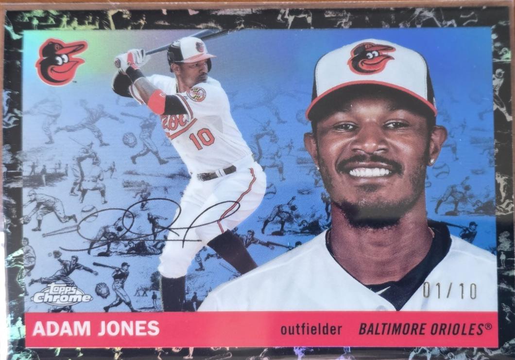 Adam Jones [Toile Cream Black Refractor] #343