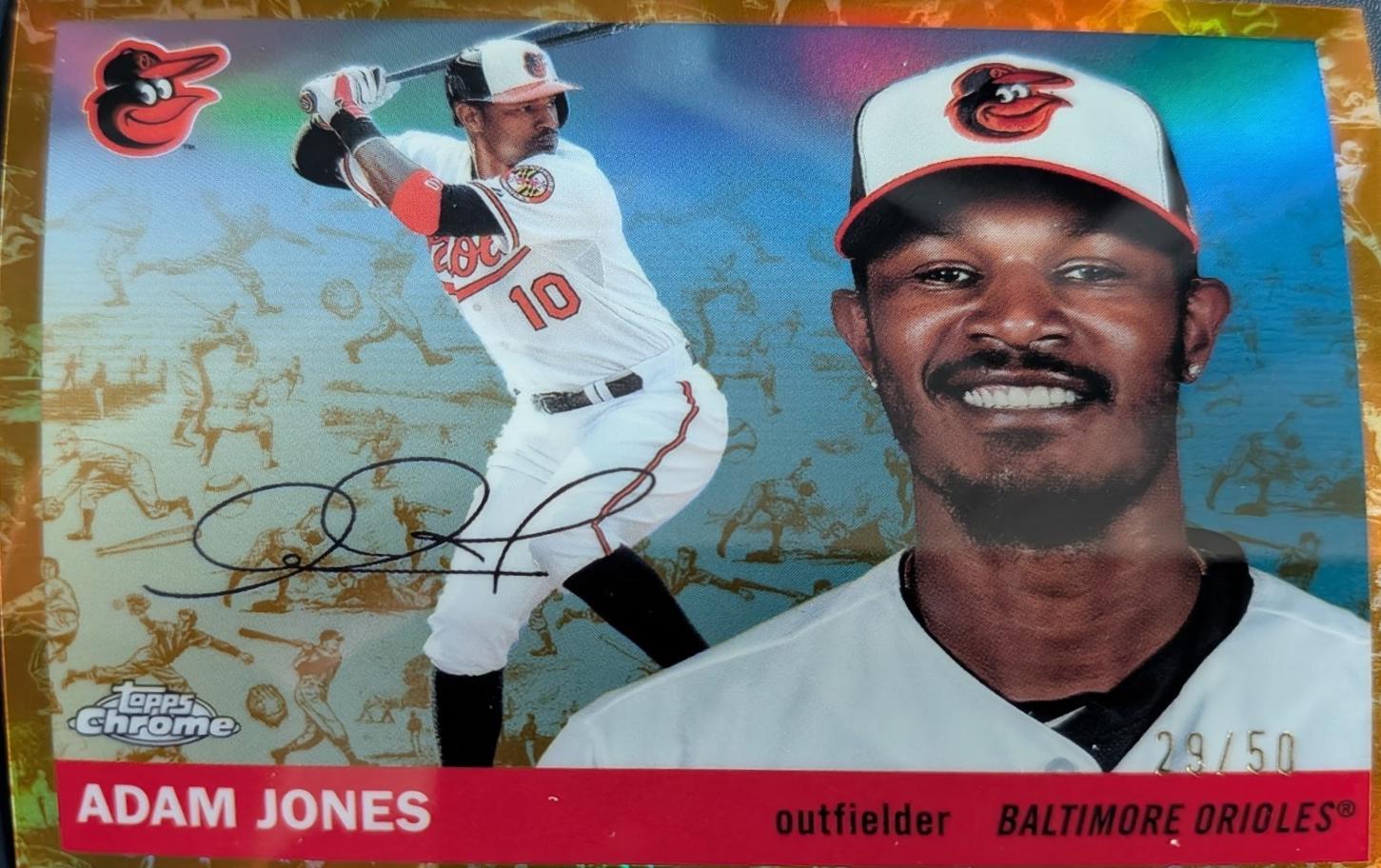 Adam Jones [Toile Cream Gold Refractor] #343