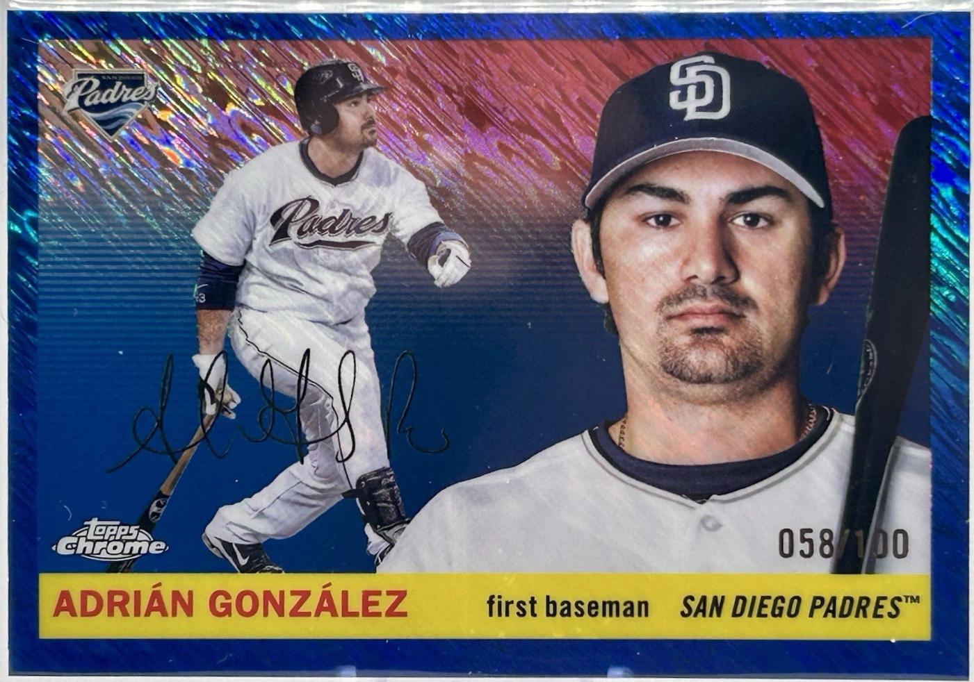 Adrian Gonzalez [Blue Vibrations Refractor] #354