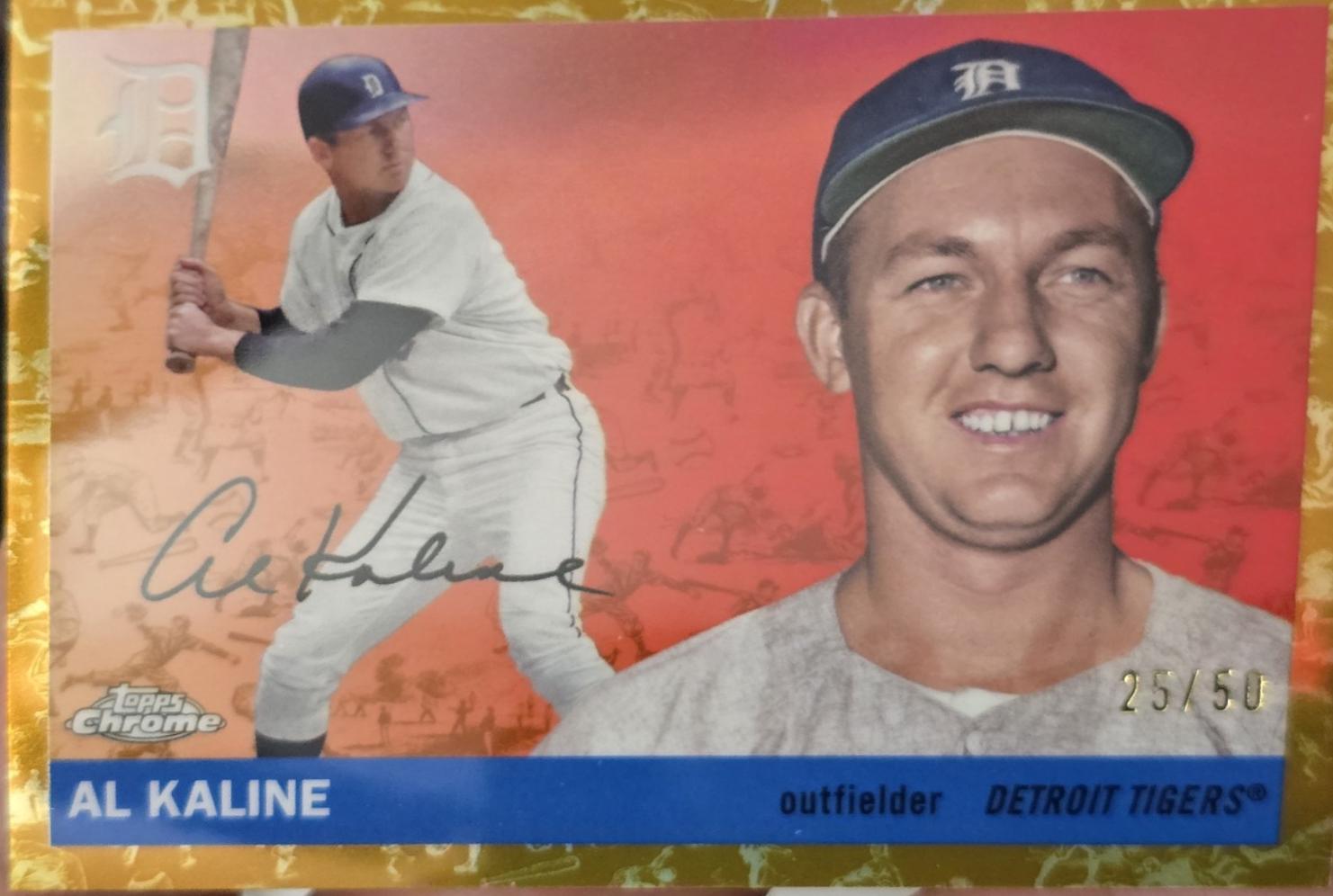 Al Kaline [Toile Cream Gold Refractor] #487