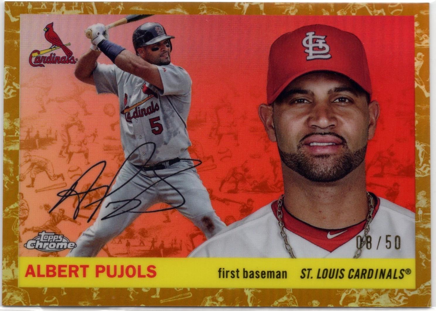 Albert Pujols [Toile Cream Gold Refractor] #461