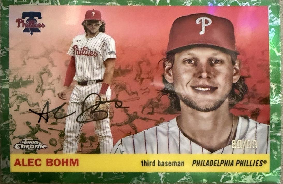 Alec Bohm [Toile White Green Refractor] #189