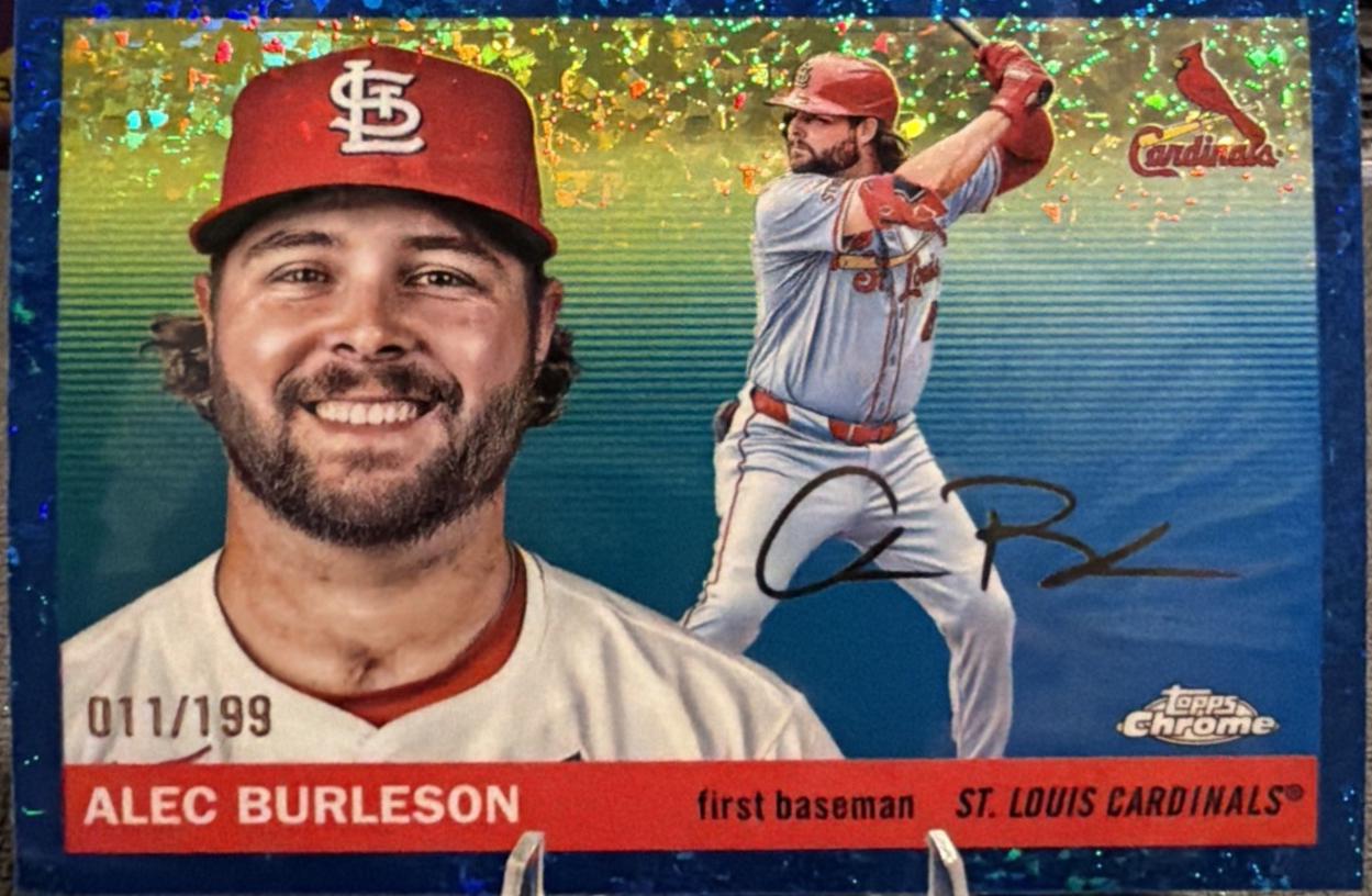 Alec Burleson [Blue Mini-Diamond Refractor] #173