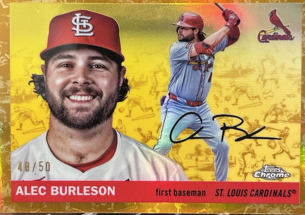 Alec Burleson [Toile Cream Gold Refractor] #173