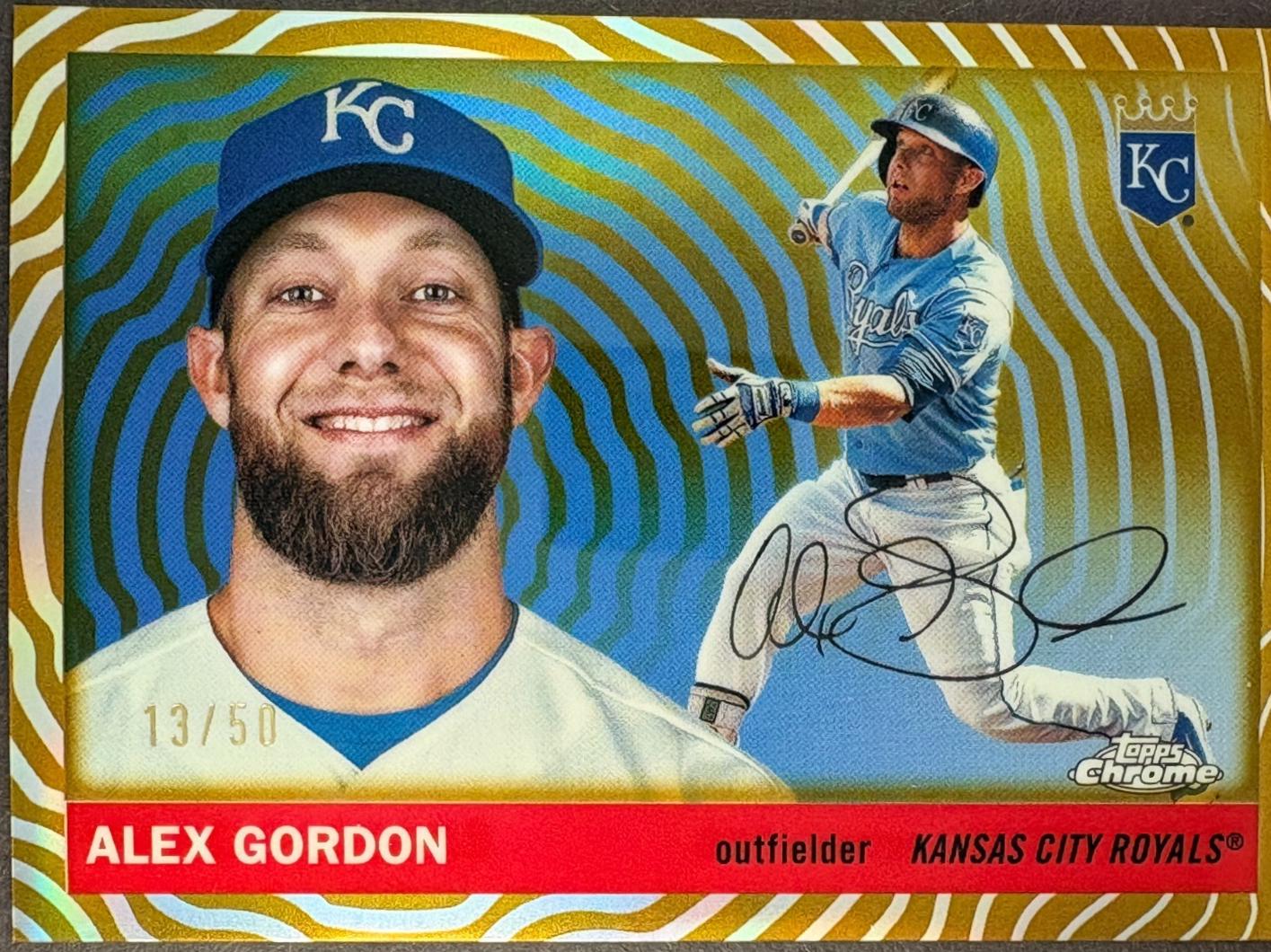 Alex Gordon [Gold Vibrations Refractor] #419