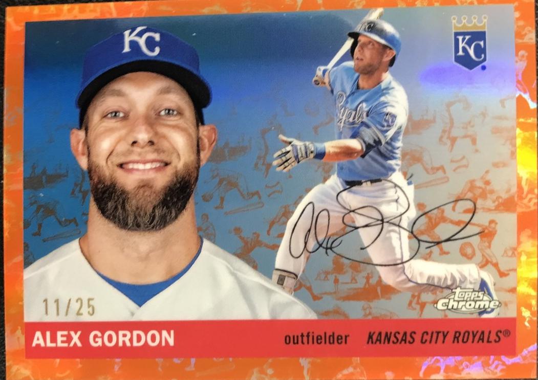 Alex Gordon [Toile White Orange Refractor] #419