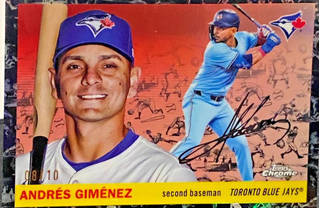 Andres Gimenez [Toile Cream Black Refractor] #6