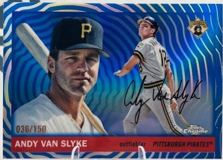 Andy Van Slyke [Blue Vibrations Refractor] #491