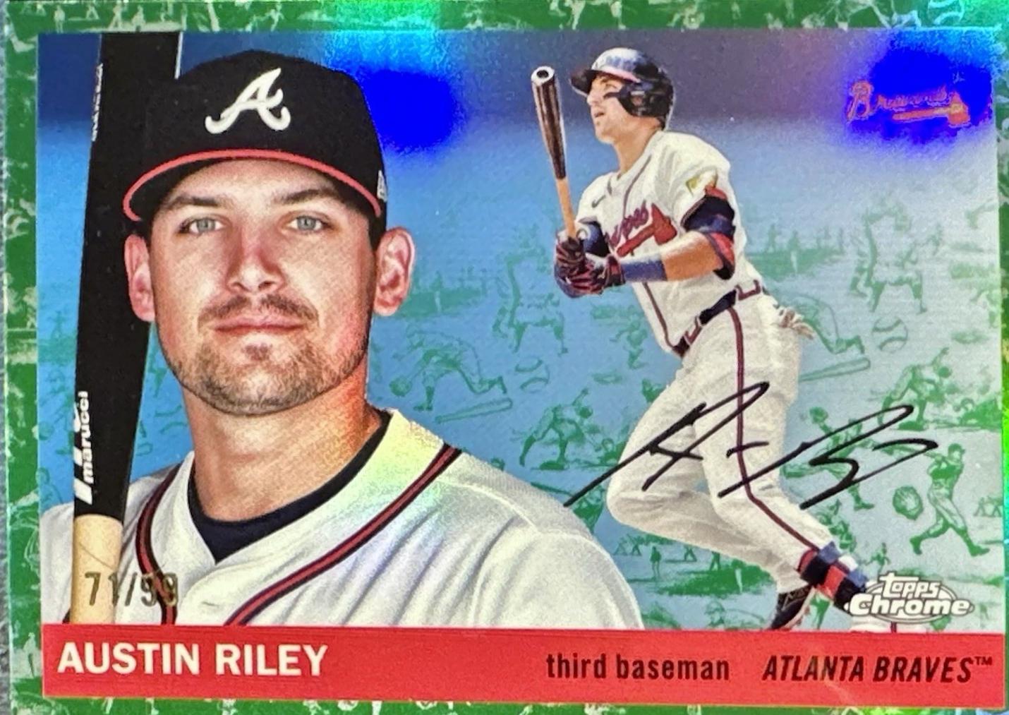 Austin Riley [Toile White Green Refractor] #20