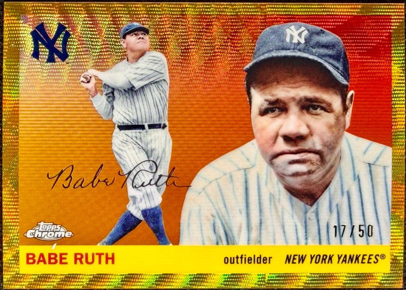 Babe Ruth [Gold Wave] #418
