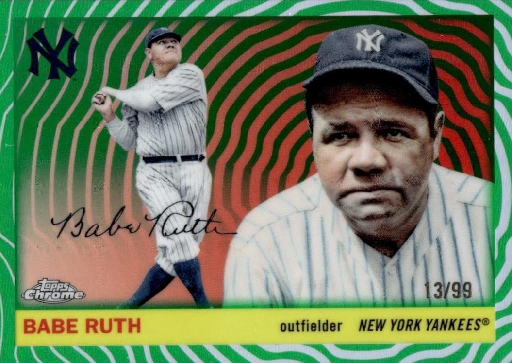 Babe Ruth [Green Vibrations Refractor] #418
