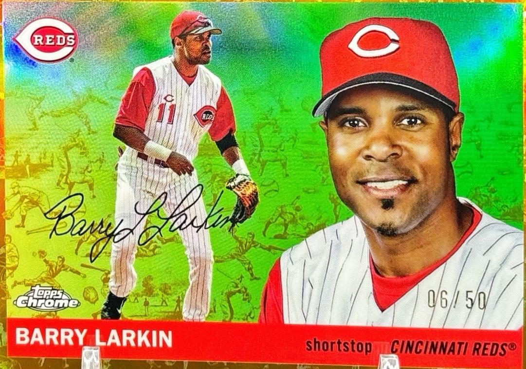 Barry Larkin [Toile Cream Gold Refractor] #451